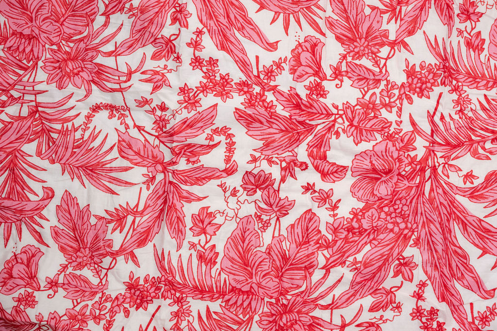 Blush Botanica Cotton Quilt - Queen/King Size