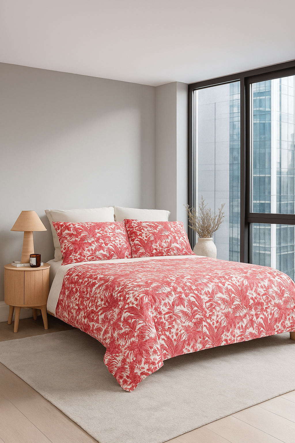 Blush Botanica Cotton Quilt - Queen/King Size