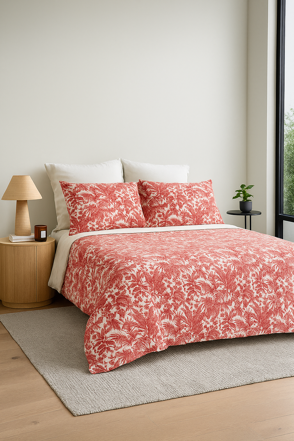 Blush Botanica Cotton Quilt - Queen/King Size