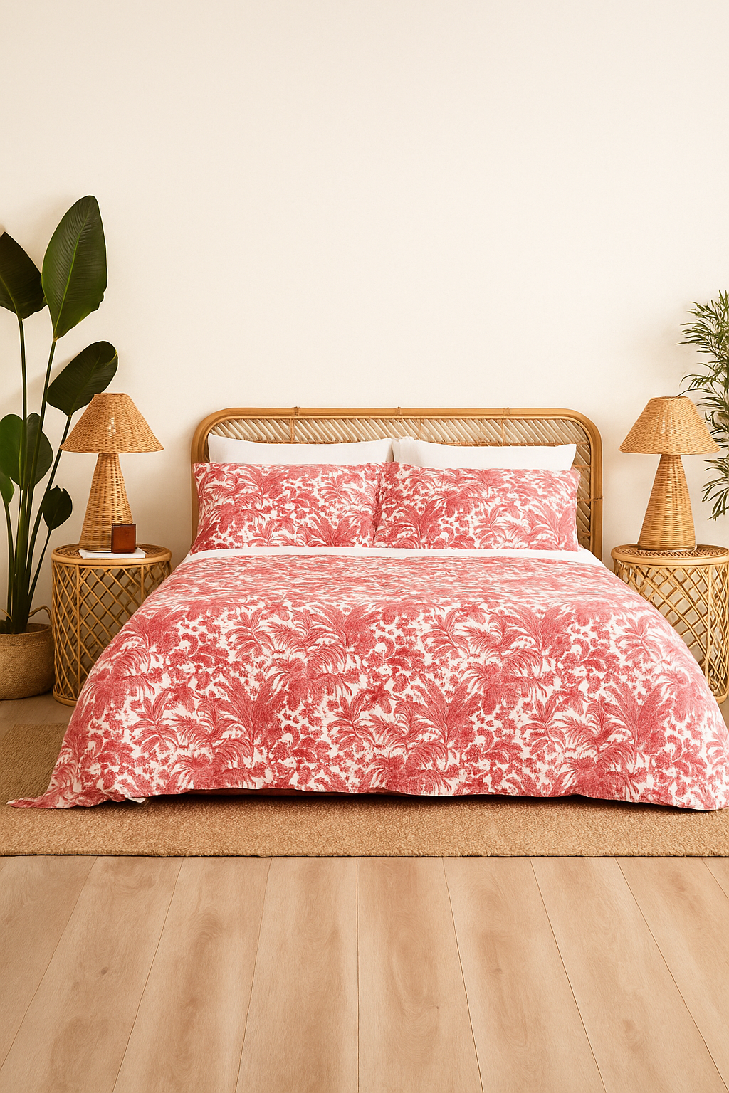 Blush Botanica Cotton Quilt - Queen/King Size