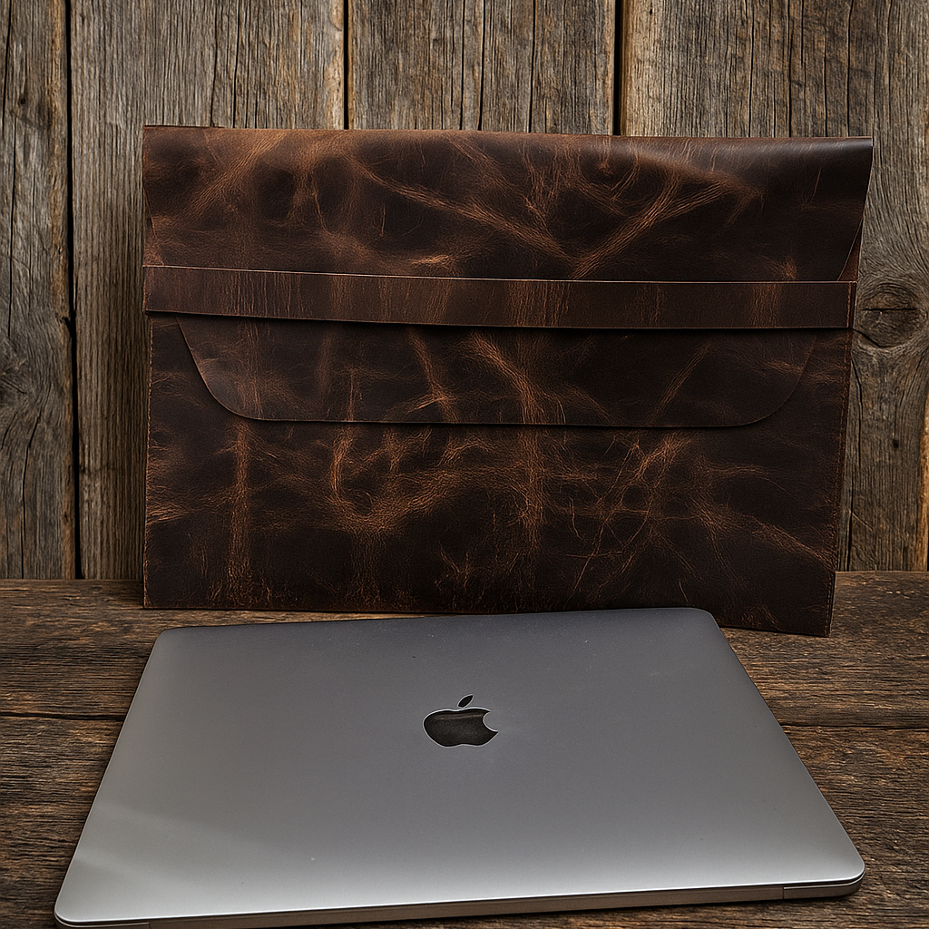 Urban Nomad Leather Laptop Sleeve - Rugged Fit