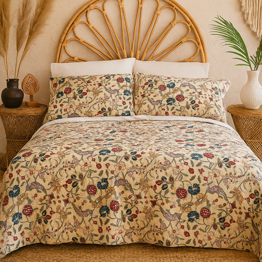 Wildberry Woodland Cotton Quilt Set - King Size