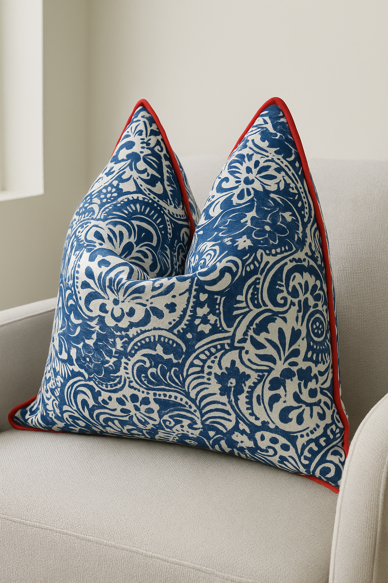 Timeless Florals Handmade Cotton Cushion