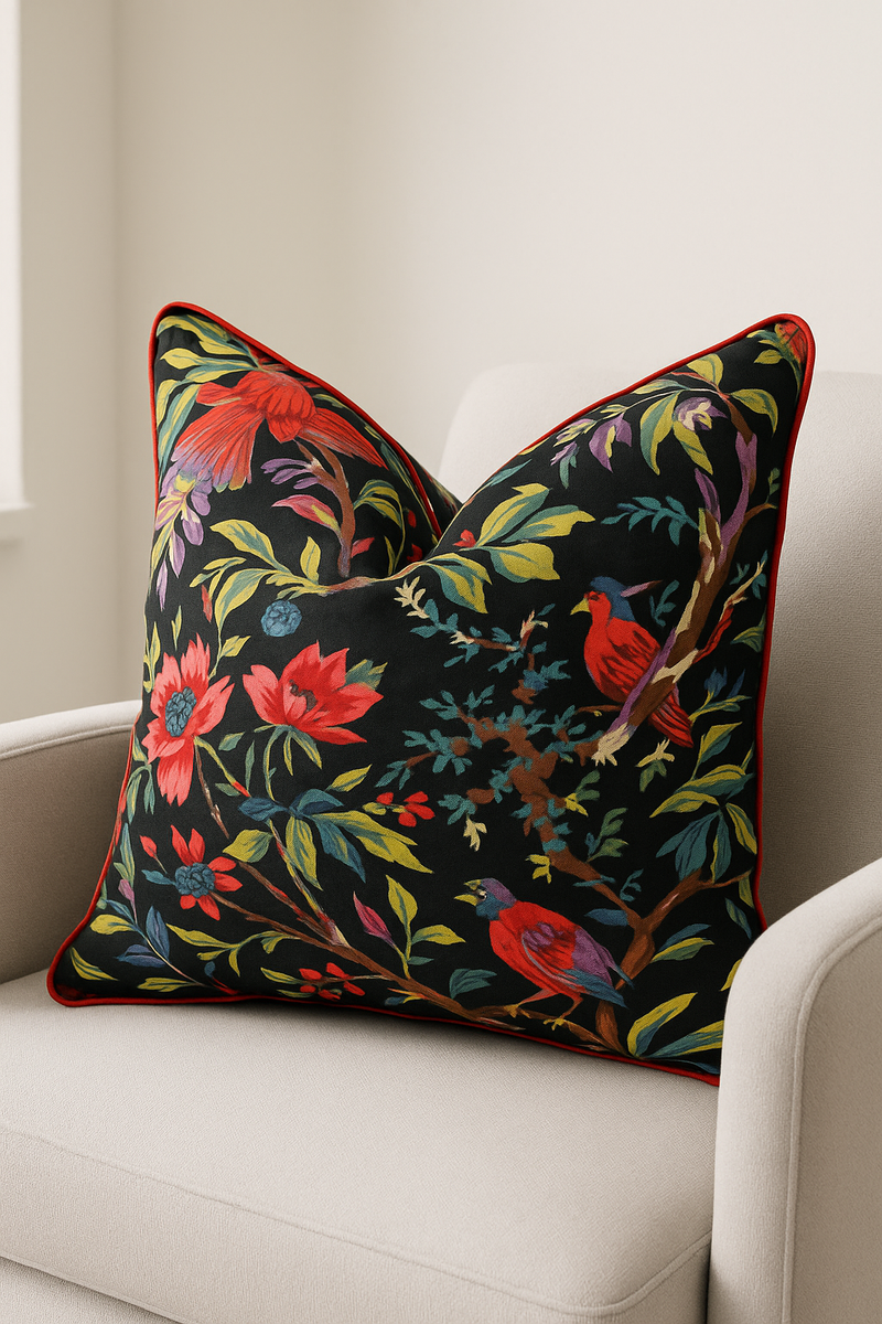 Tropical Paradise Cotton Cushion Cover