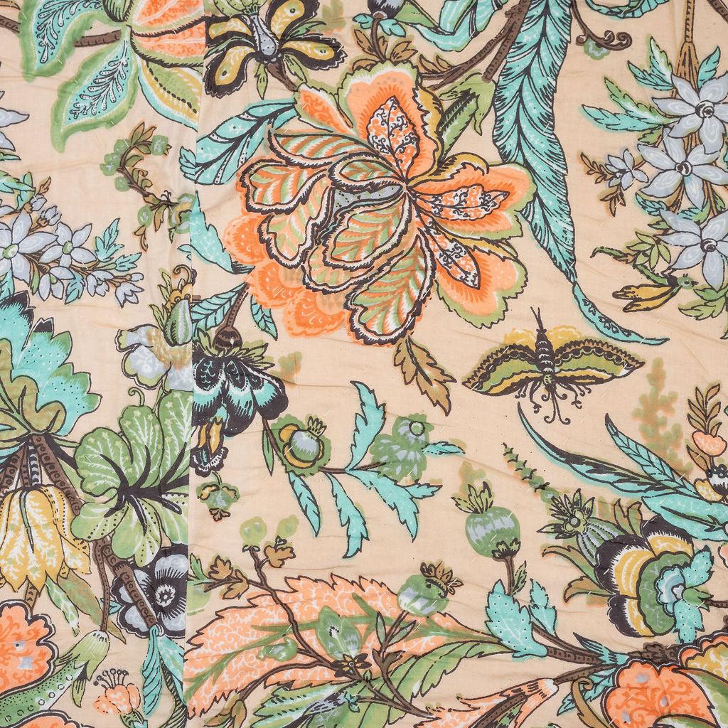 Floral Paradise Cotton Quilt Set - Queen/King