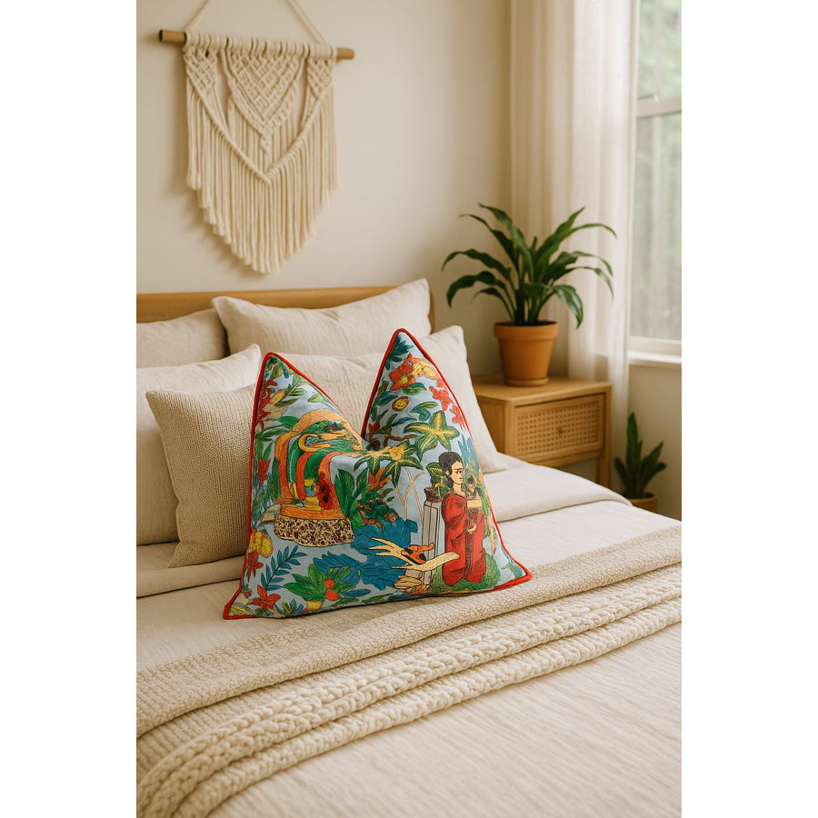 Ritmo de México Cotton Cushion Cover