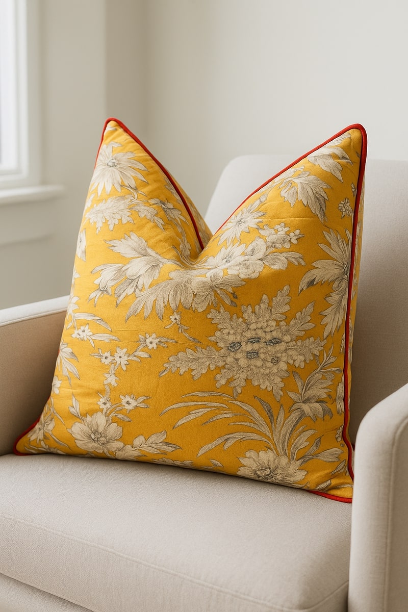 Blossom Retreat Handmade Cotton Cushion