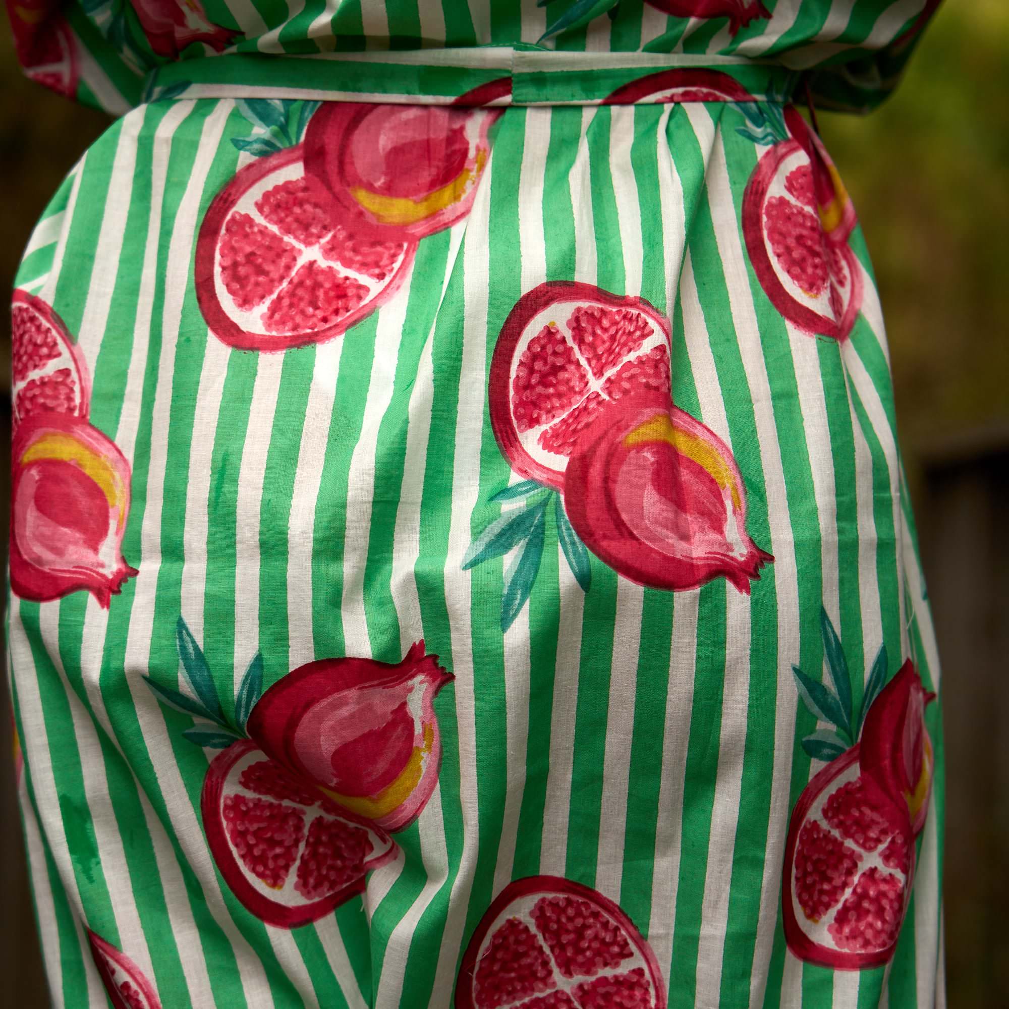 Grapefruit Bliss Summer Cotton Kimono Robe