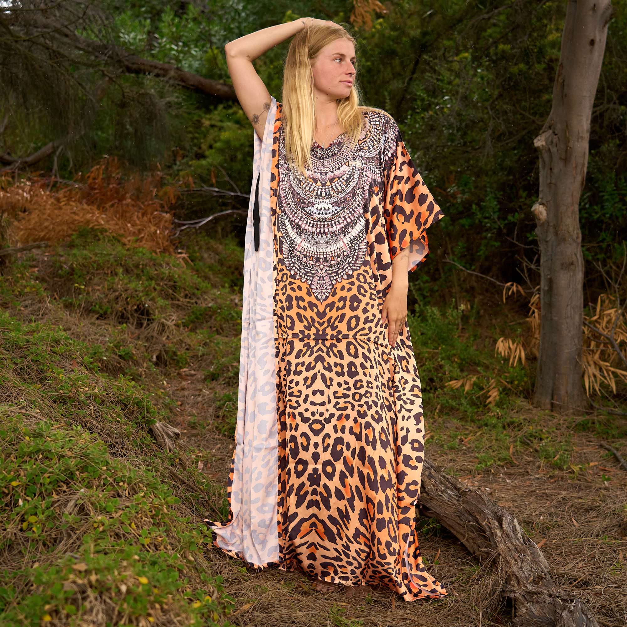 Savannah Luxe Queen Silk Kaftan