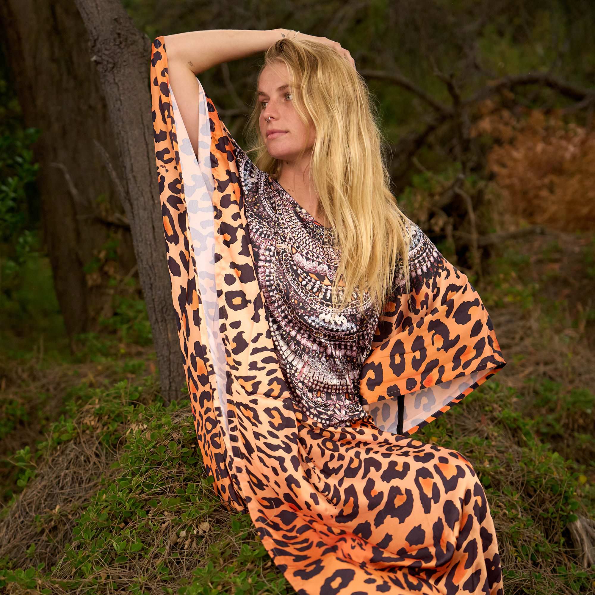 Savannah Luxe Queen Silk Kaftan