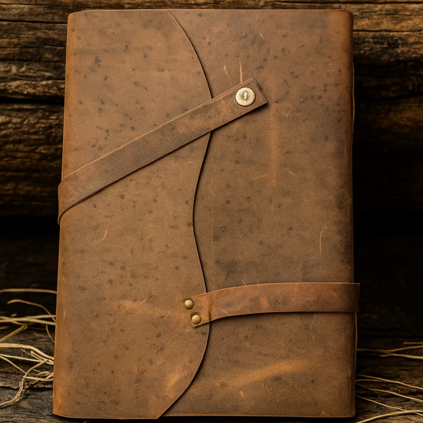 Vintage Leather Journal - A4 Handcrafted