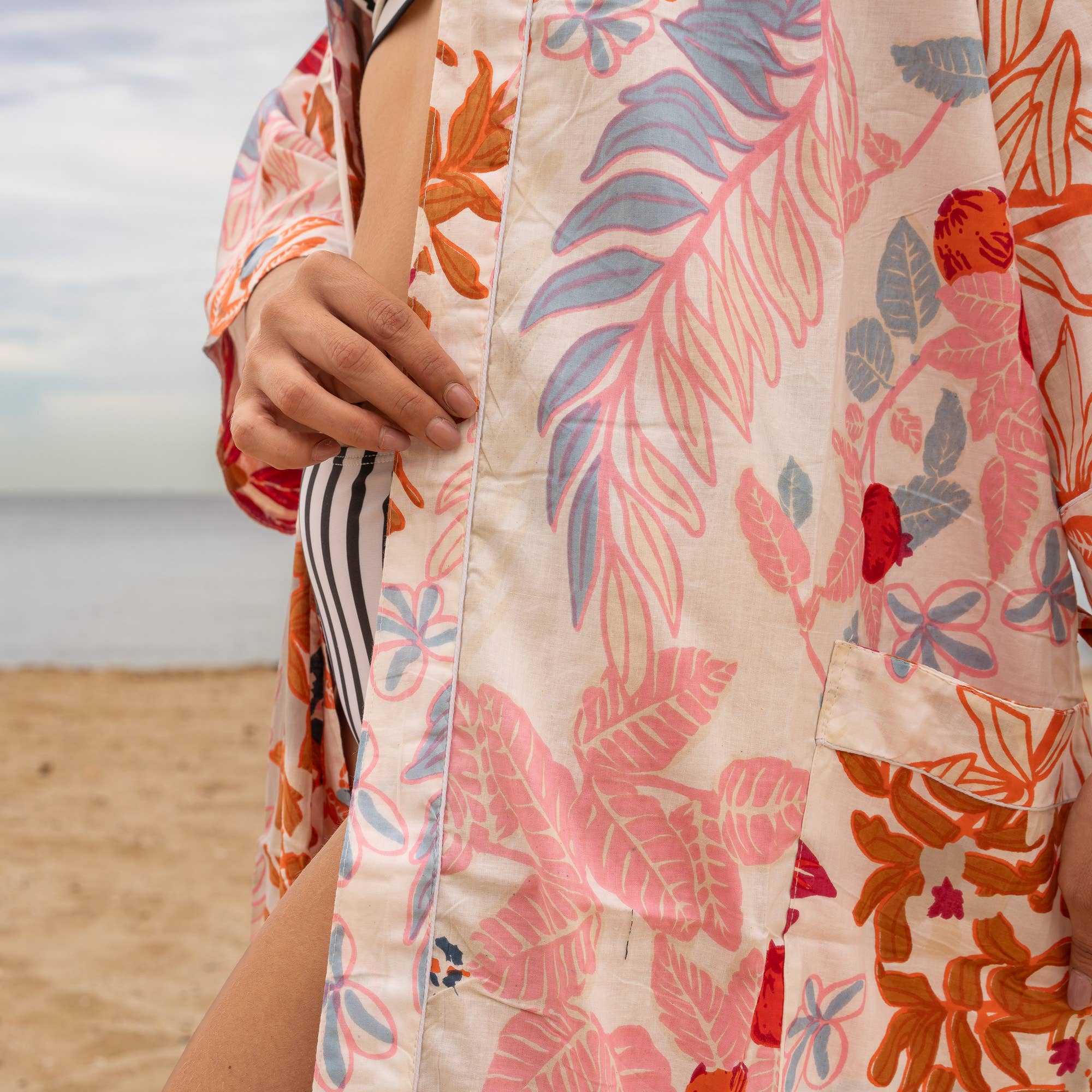 Bree Women's Cotton Kimono Robe - Luxe & Lightweight