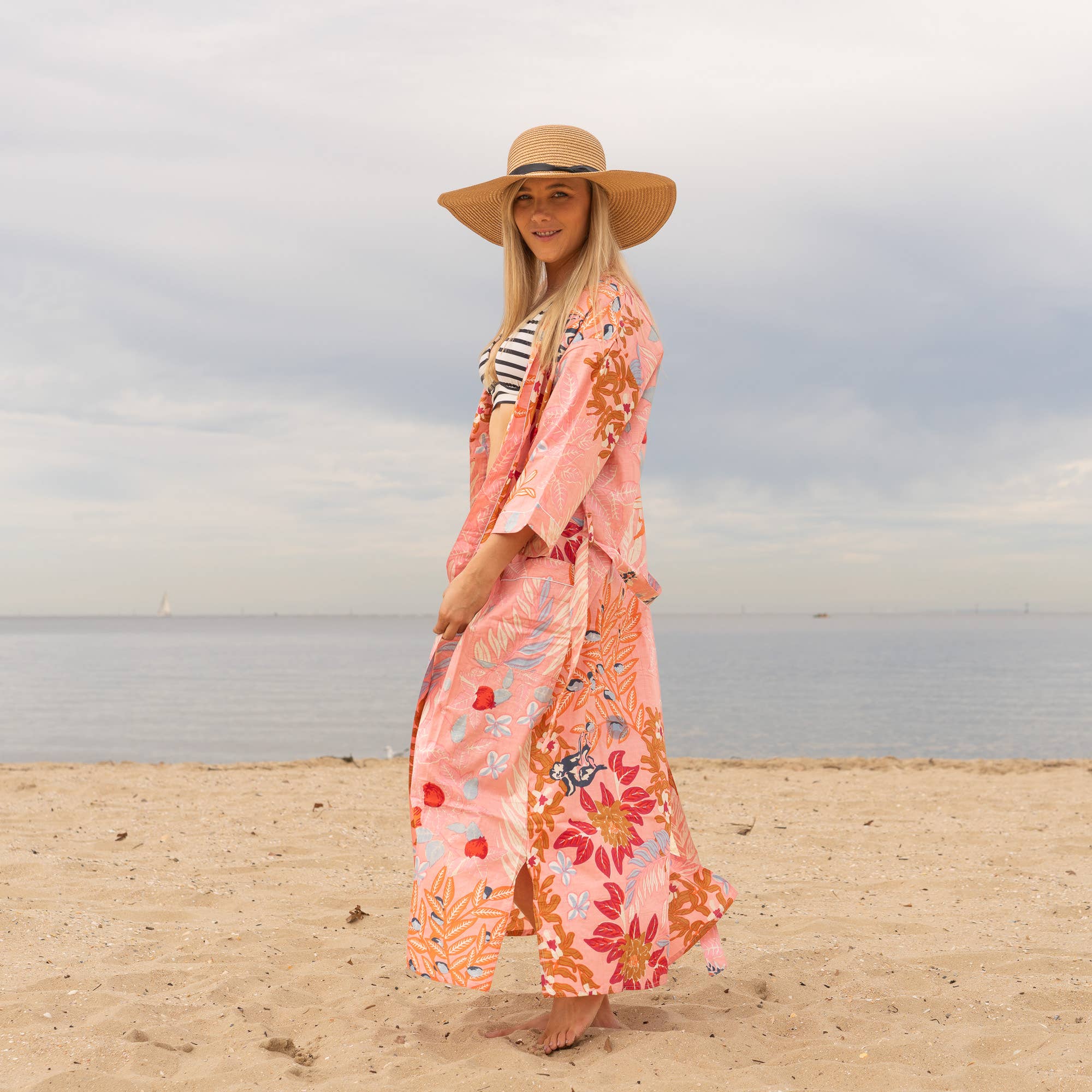 Boho Chic' Women's Cotton Kimono Robe Relaxed Style holiday gift