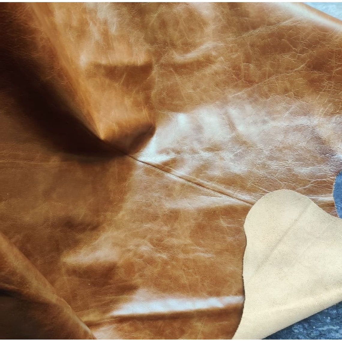 Leather Tan Moroccan Ottoman - Exquisite Design