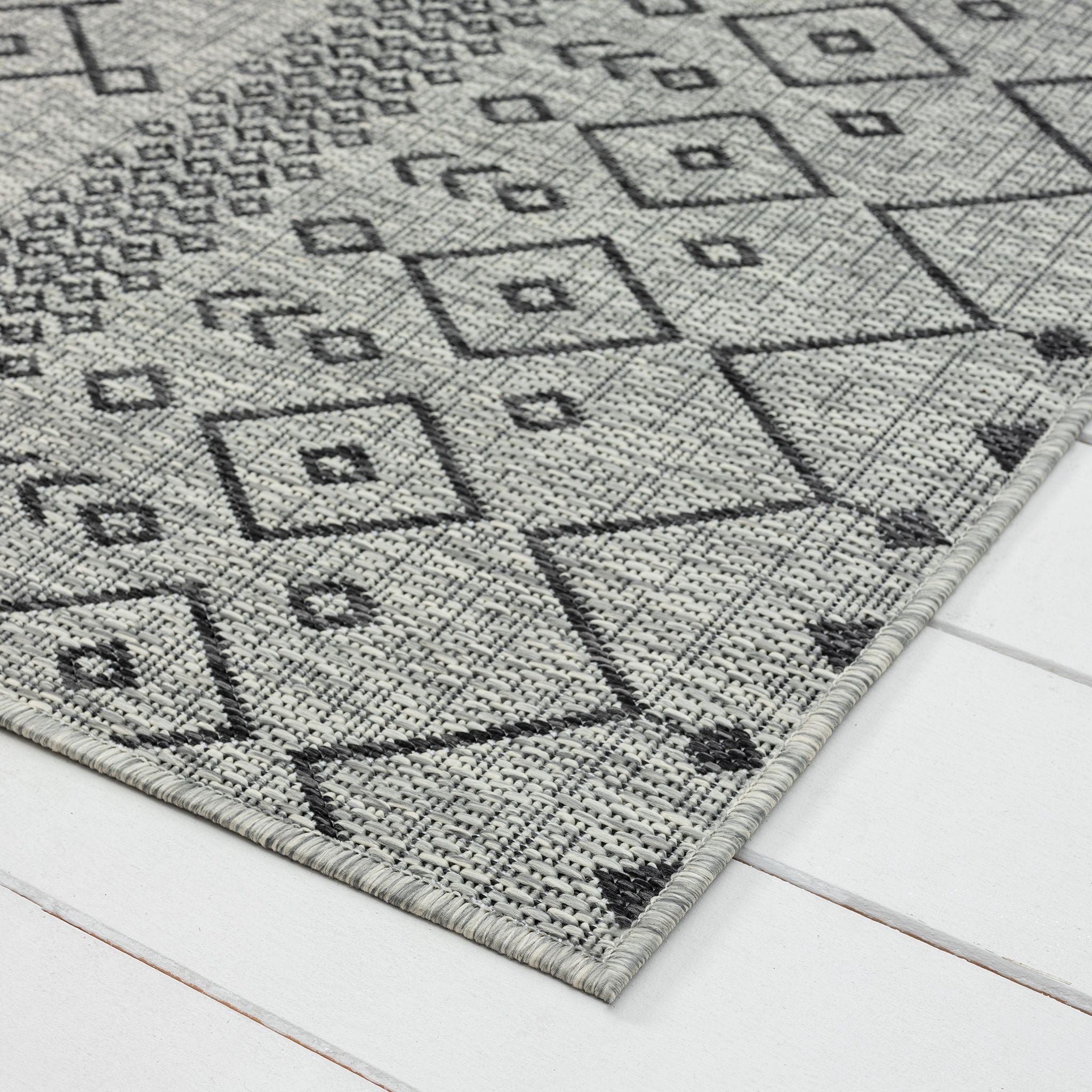 Alfresco 423 Lava Grey Runner Rug - Refined Hallway Rug