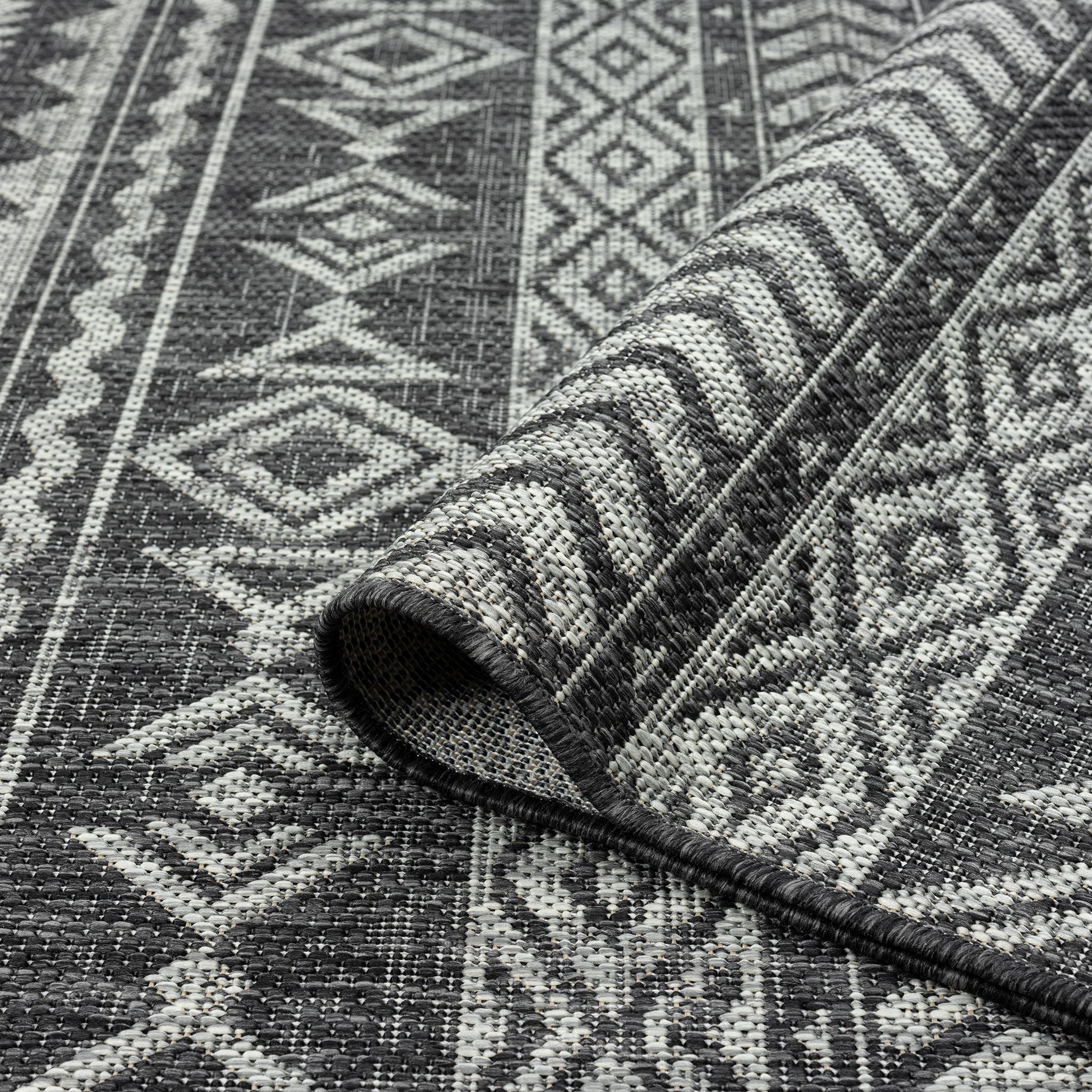 Alfresco 421 Dark Grey Rug - Weatherproof & Elegant
