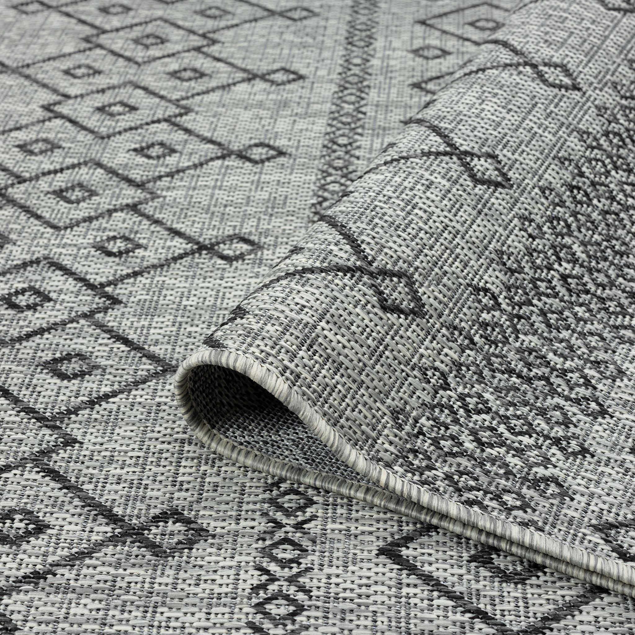 Alfresco 423 Lava Grey Runner Rug - Refined Hallway Rug