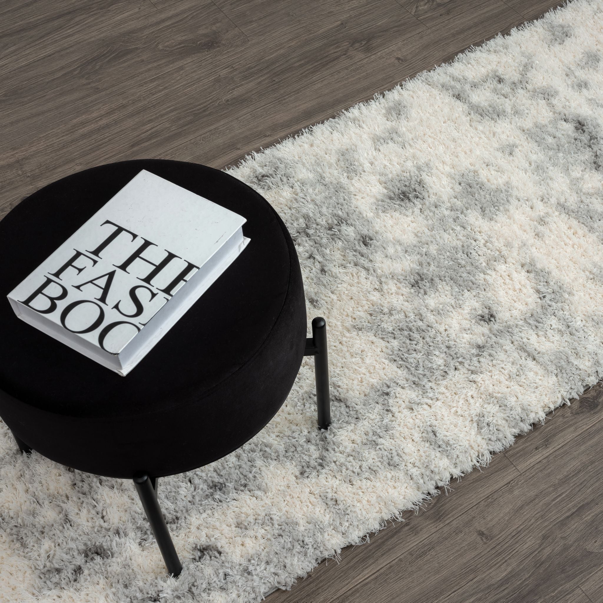 Plushy 389 Ash Runner Rug - Elegant Grey Hallway Runner