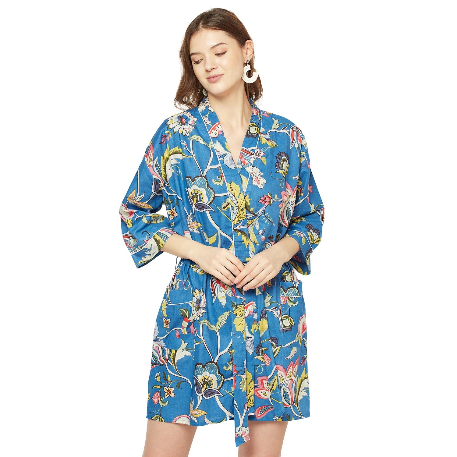 Turkish Dreams - Floral Kimono Bathrobe, Cover-Up