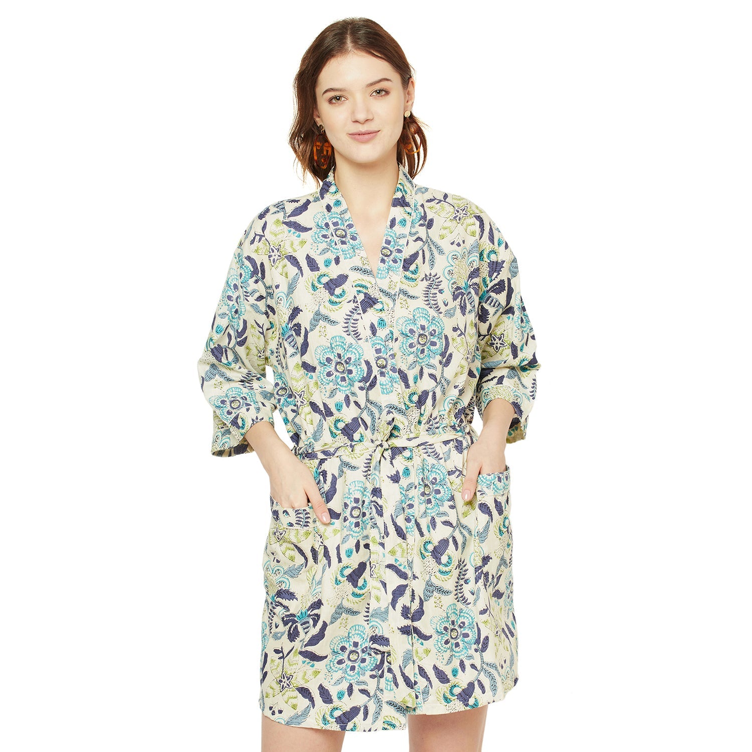 Dreamy Florals - 100% Cotton Kimono Robe