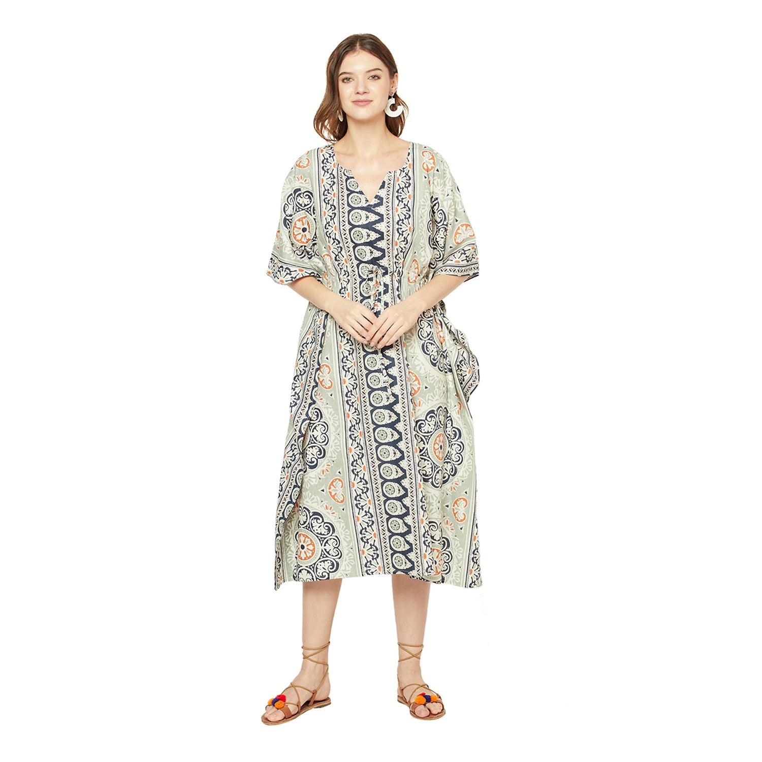 Harmonious Hues - 100% Cotton Kaftan