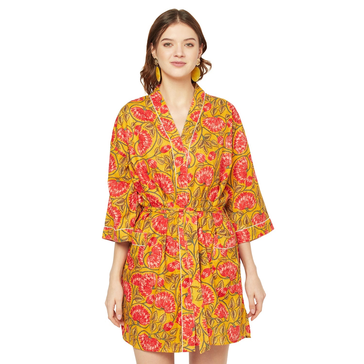 Island Enchantment - 100% Cotton Kimono Robe