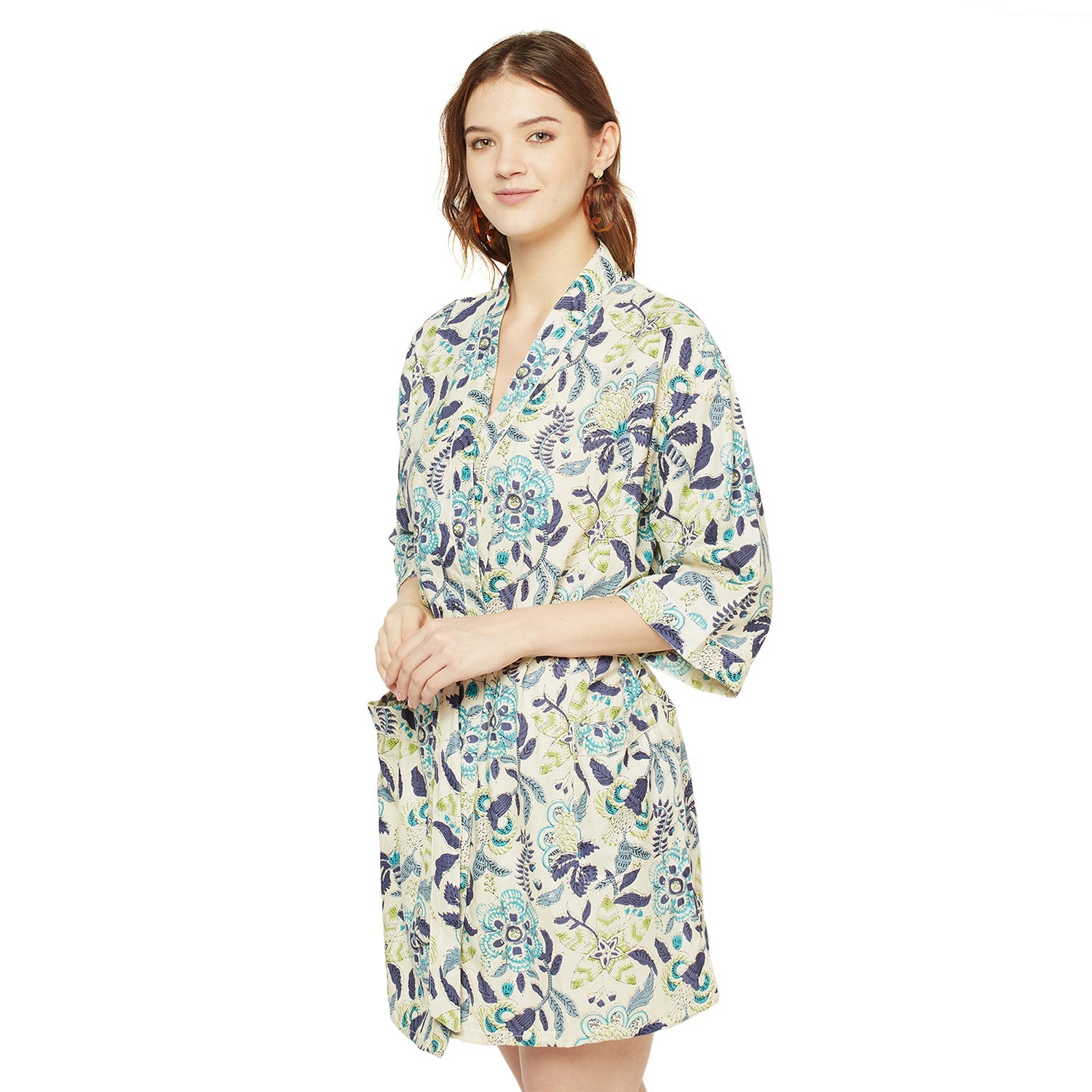 Dreamy Florals - 100% Cotton Kimono Robe