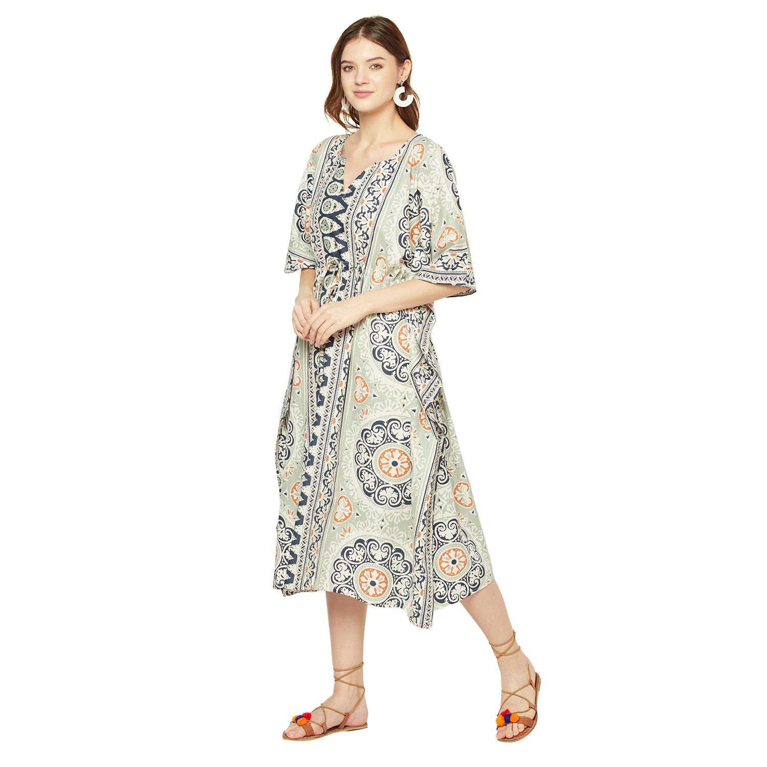 Harmonious Hues - 100% Cotton Kaftan