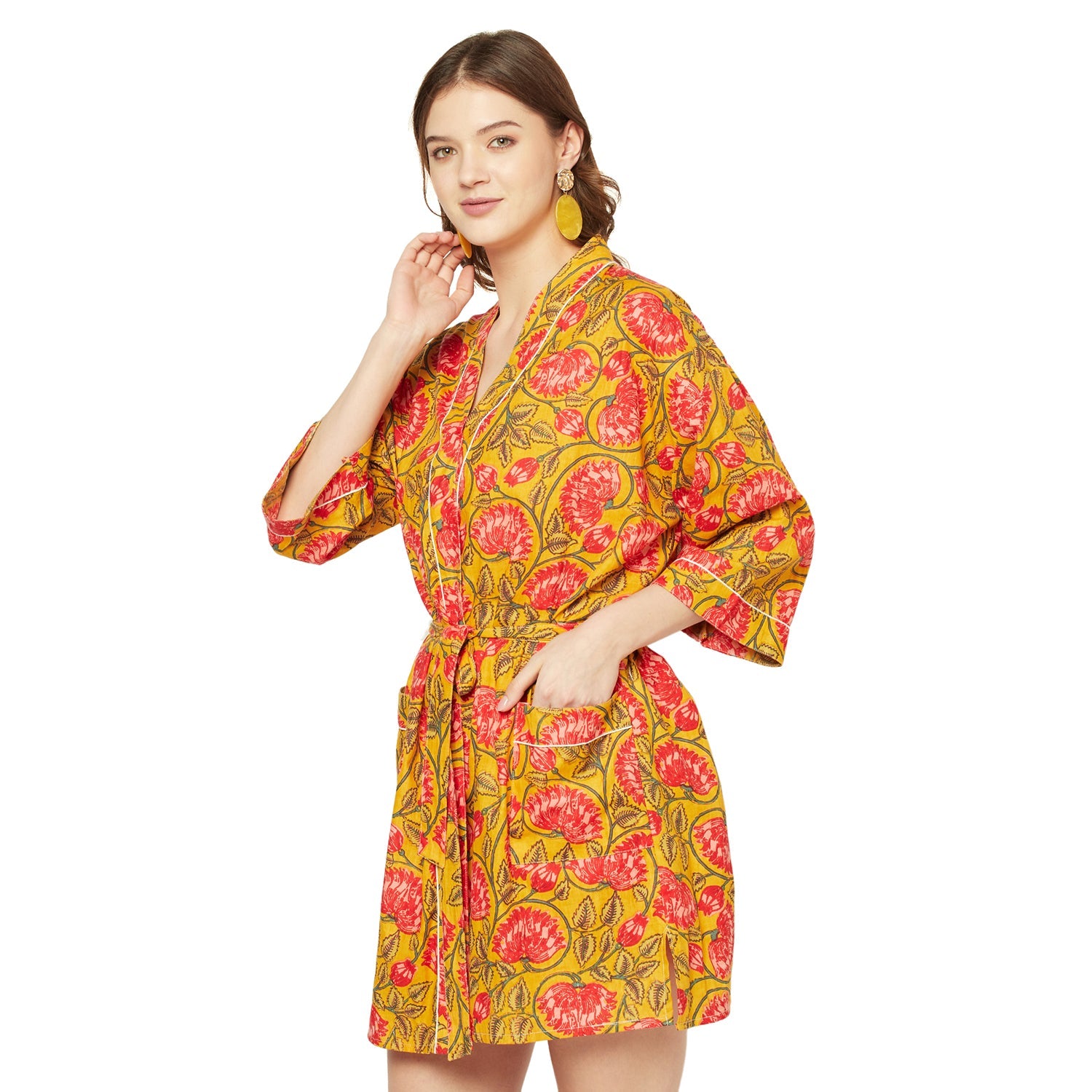 Island Enchantment - 100% Cotton Kimono Robe