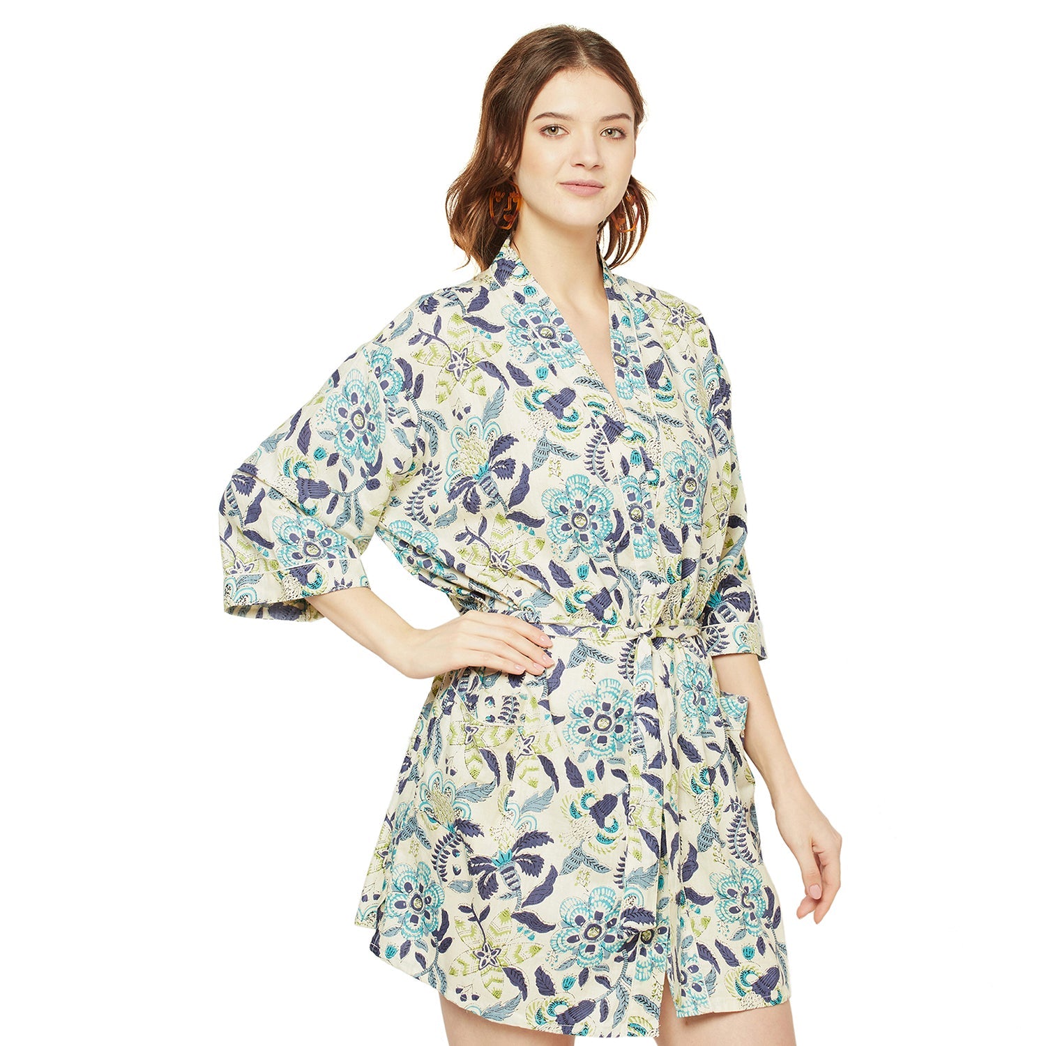 Dreamy Florals - 100% Cotton Kimono Robe
