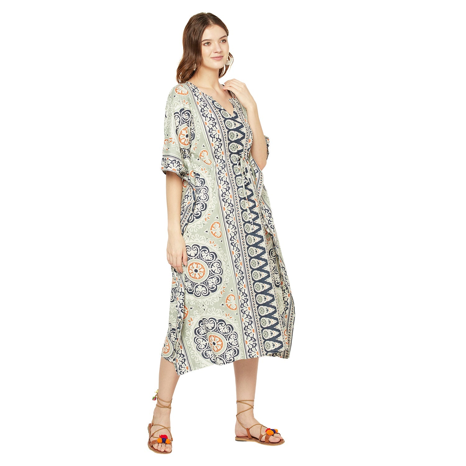 Harmonious Hues - 100% Cotton Kaftan