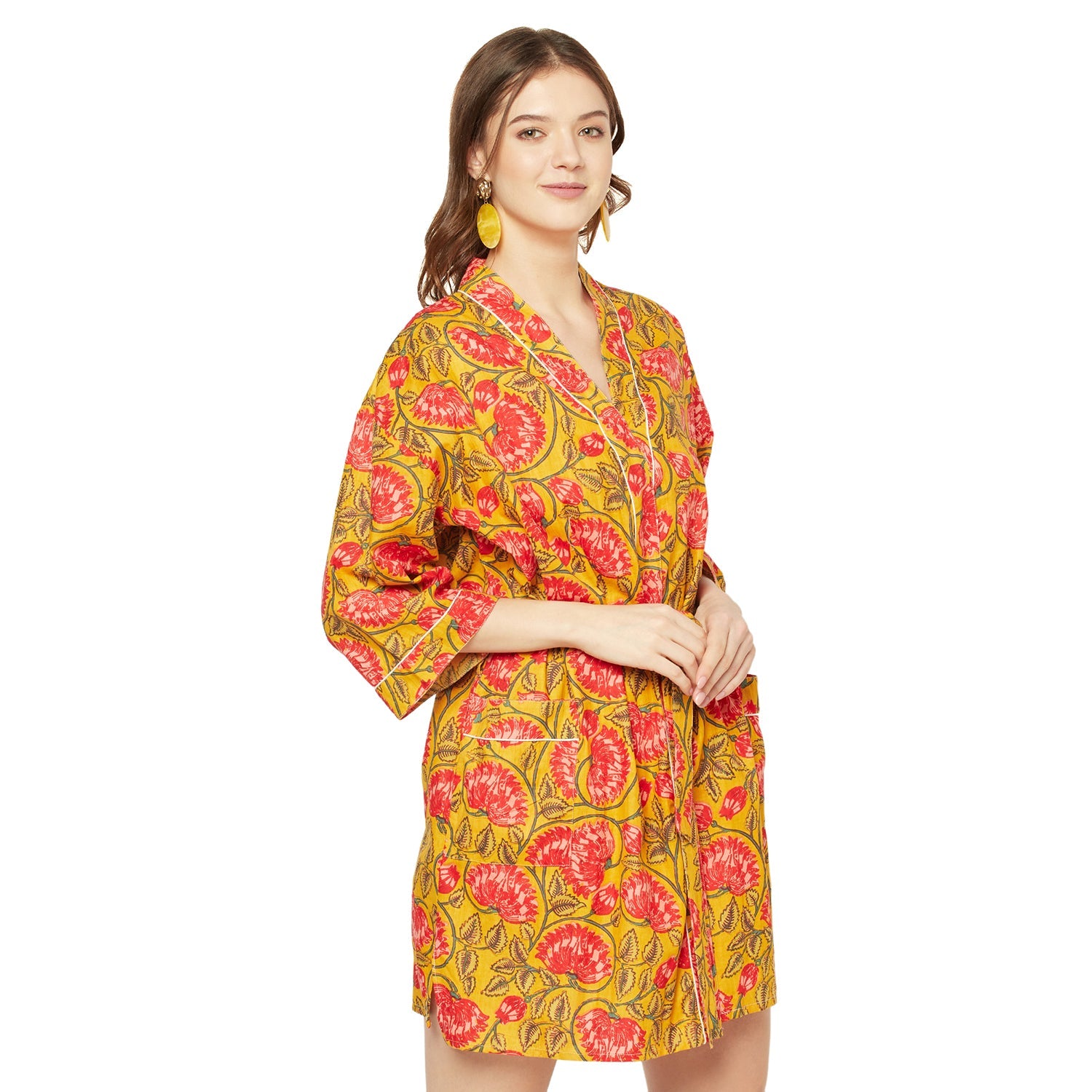 Island Enchantment - 100% Cotton Kimono Robe