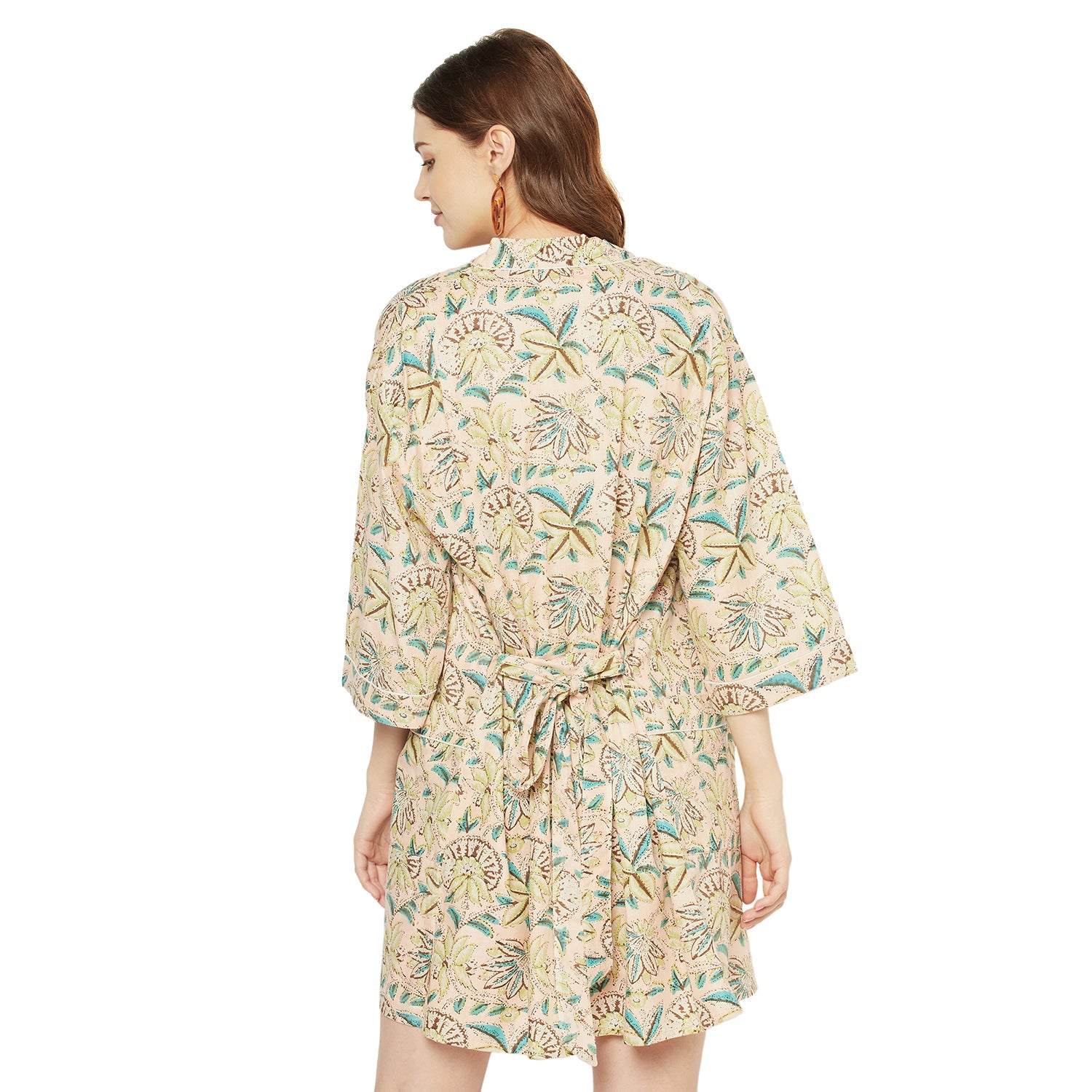 Mystic Oasis - 100% Cotton Kimono Robe