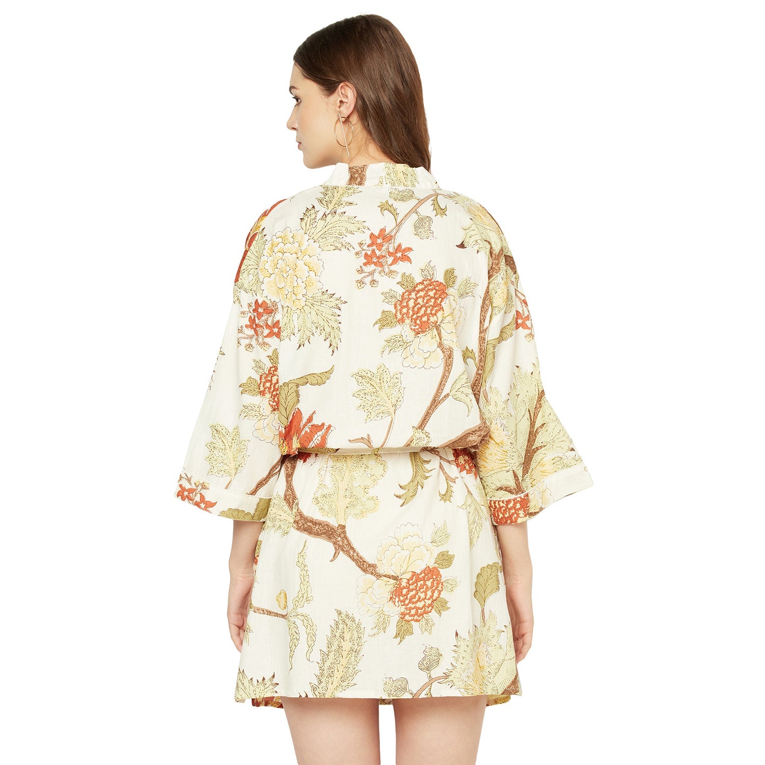 Summer Solstice Cotton Kimono Robe - 100% Cotton