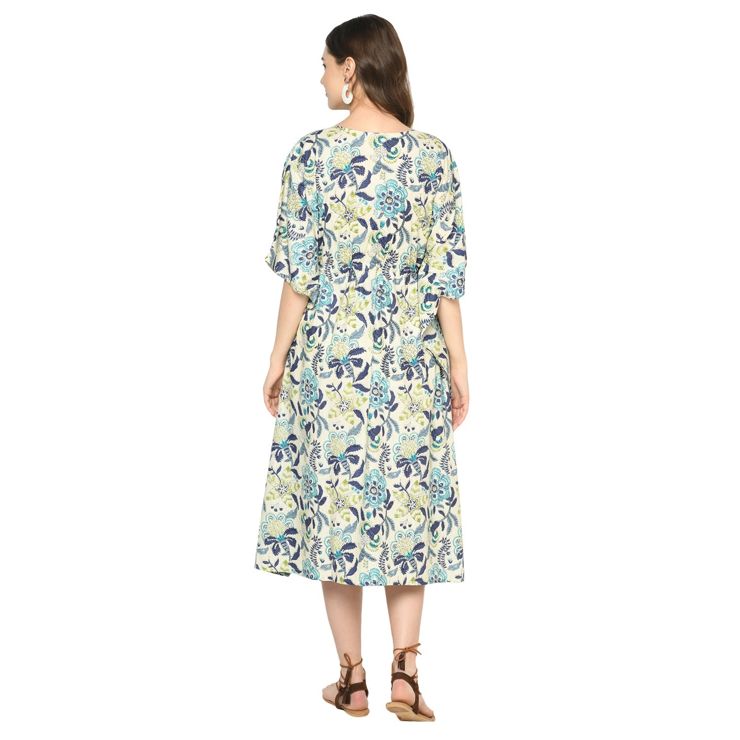 Subtle Spring Cotton Kaftan - 100% Cotton