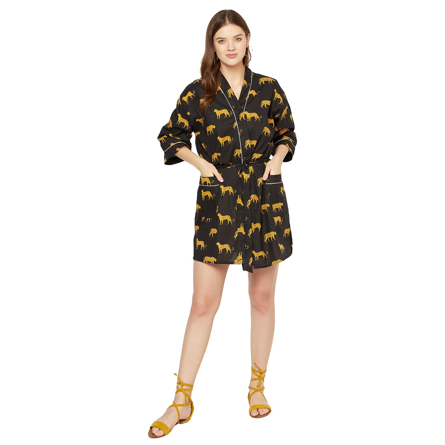 Frida's Delight Kimono - Cotton Dressing Gown