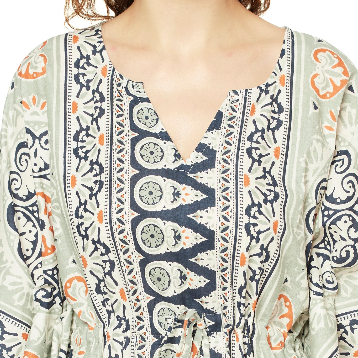 Harmonious Hues - 100% Cotton Kaftan