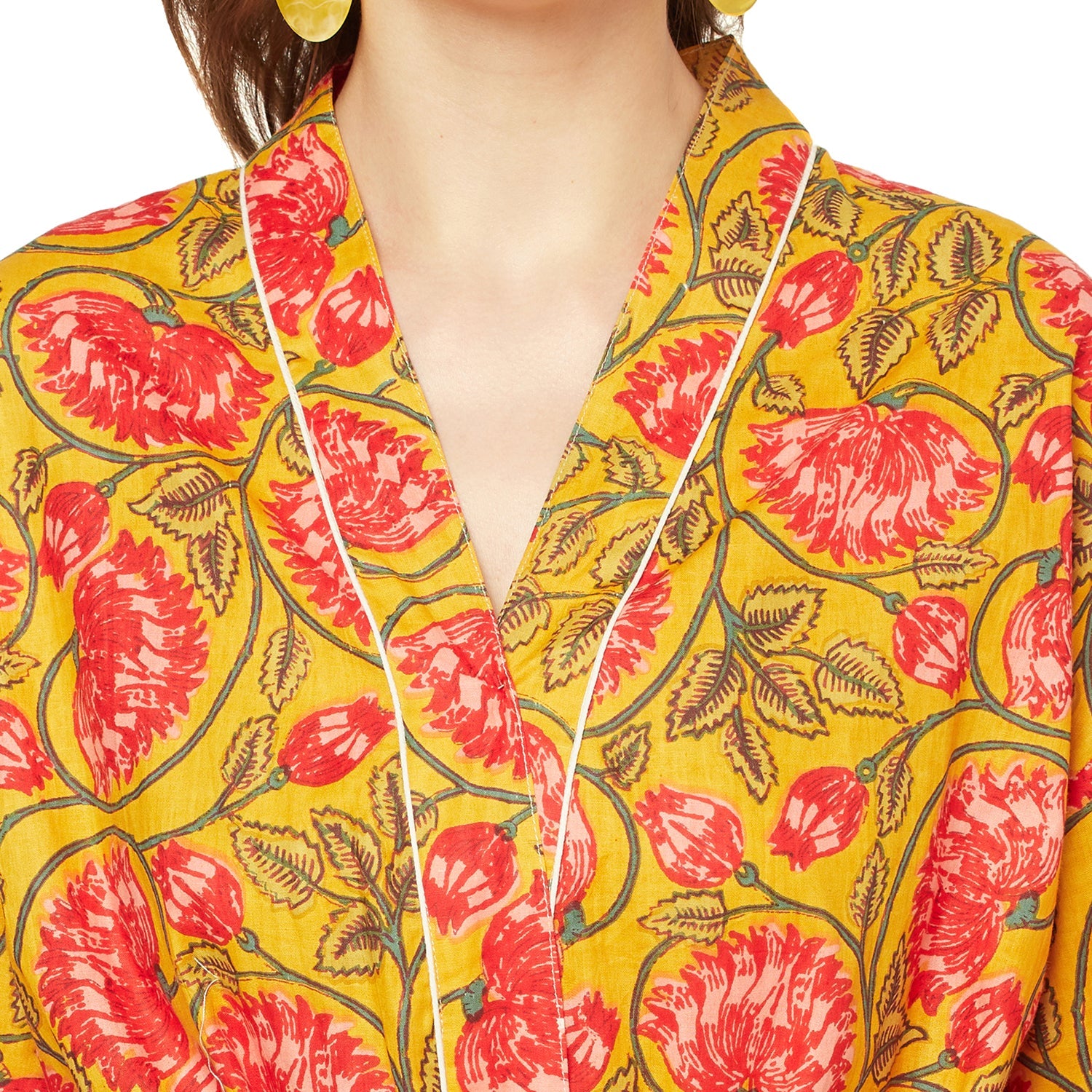 Island Enchantment - 100% Cotton Kimono Robe