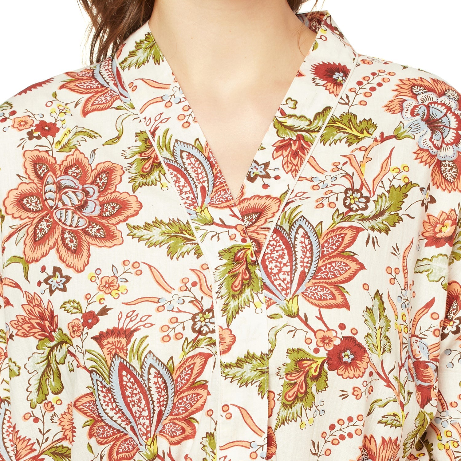 Vibrant Frida - 100% Cotton Kimono Robe