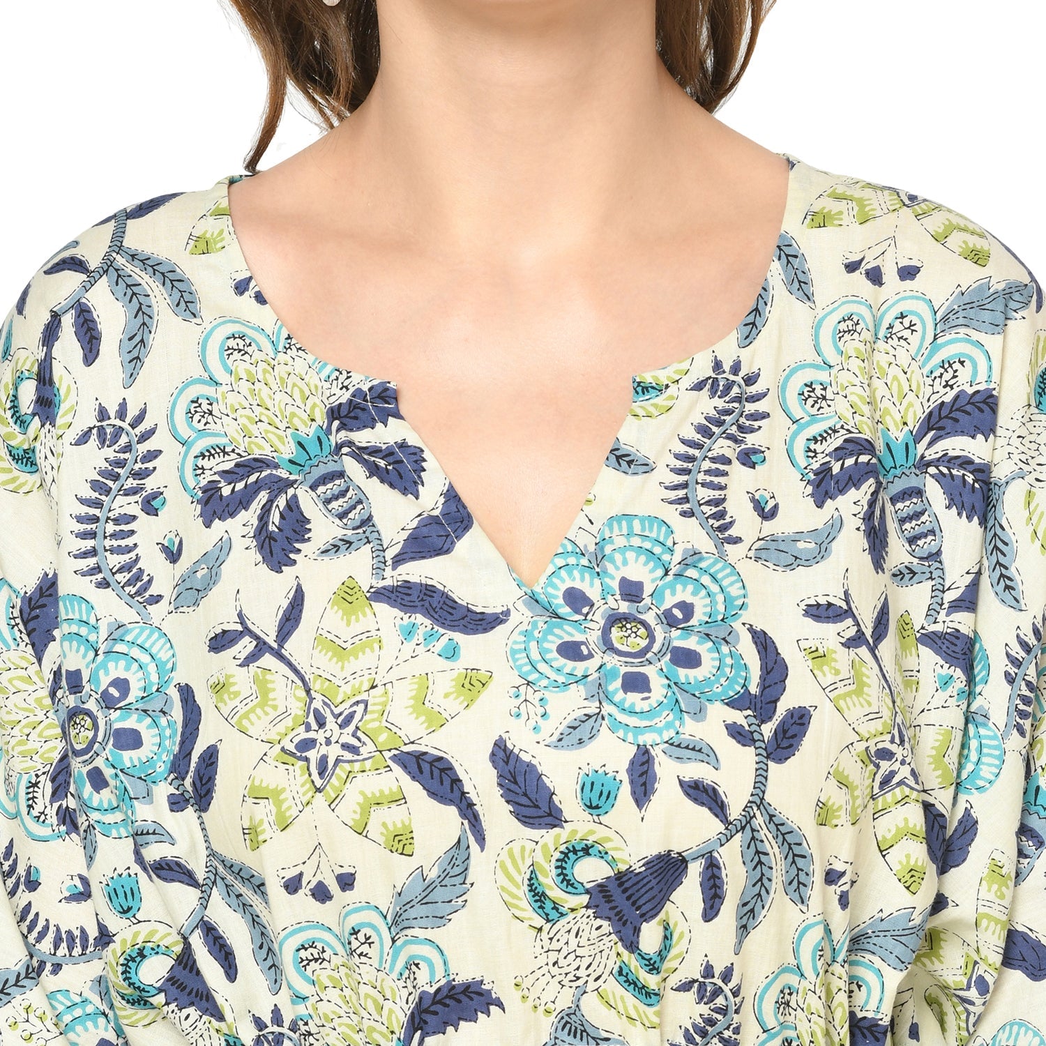 Subtle Spring Cotton Kaftan - 100% Cotton