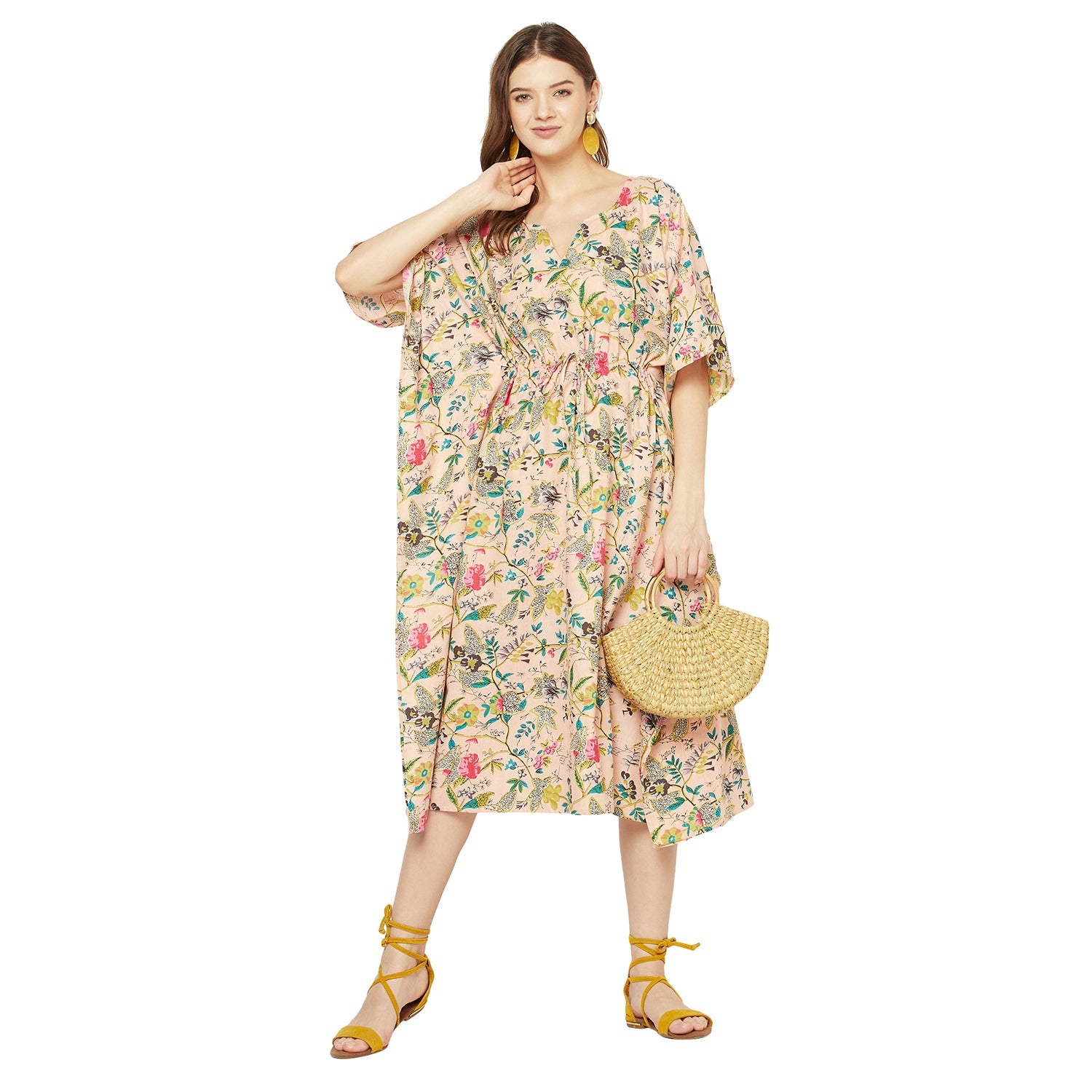 Nature's Symphony - 100% Cotton Kaftan