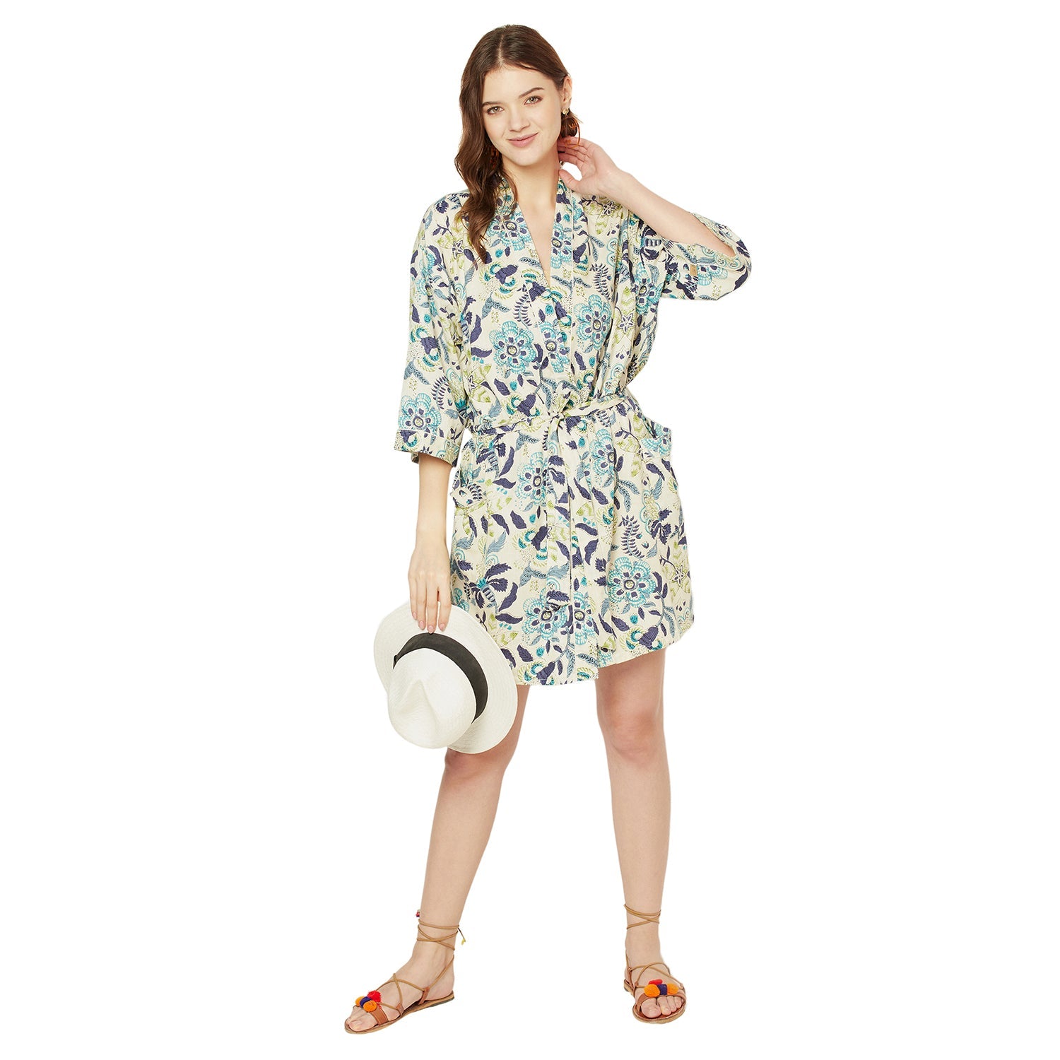 Dreamy Florals - 100% Cotton Kimono Robe