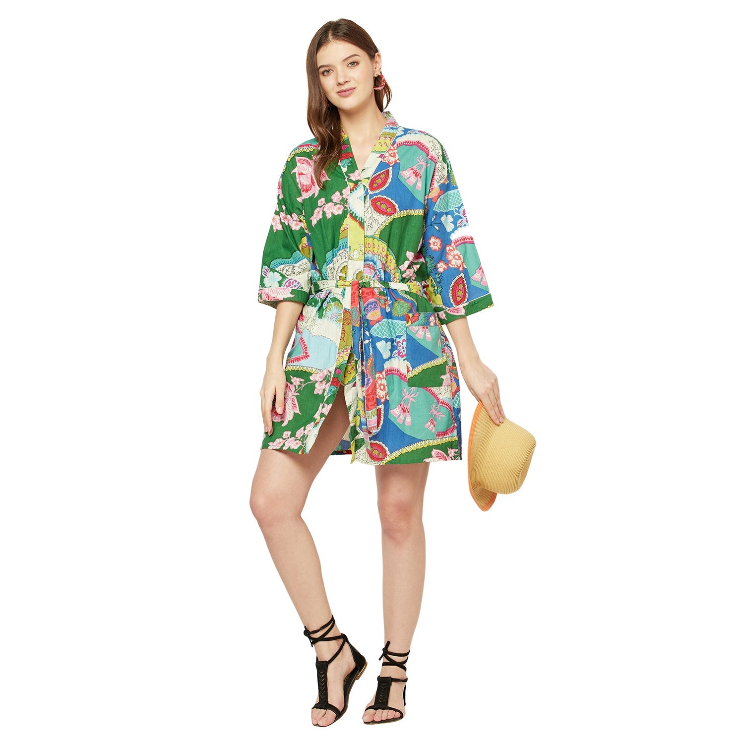 Exotic Escapade - 100% Cotton Kimono Robe