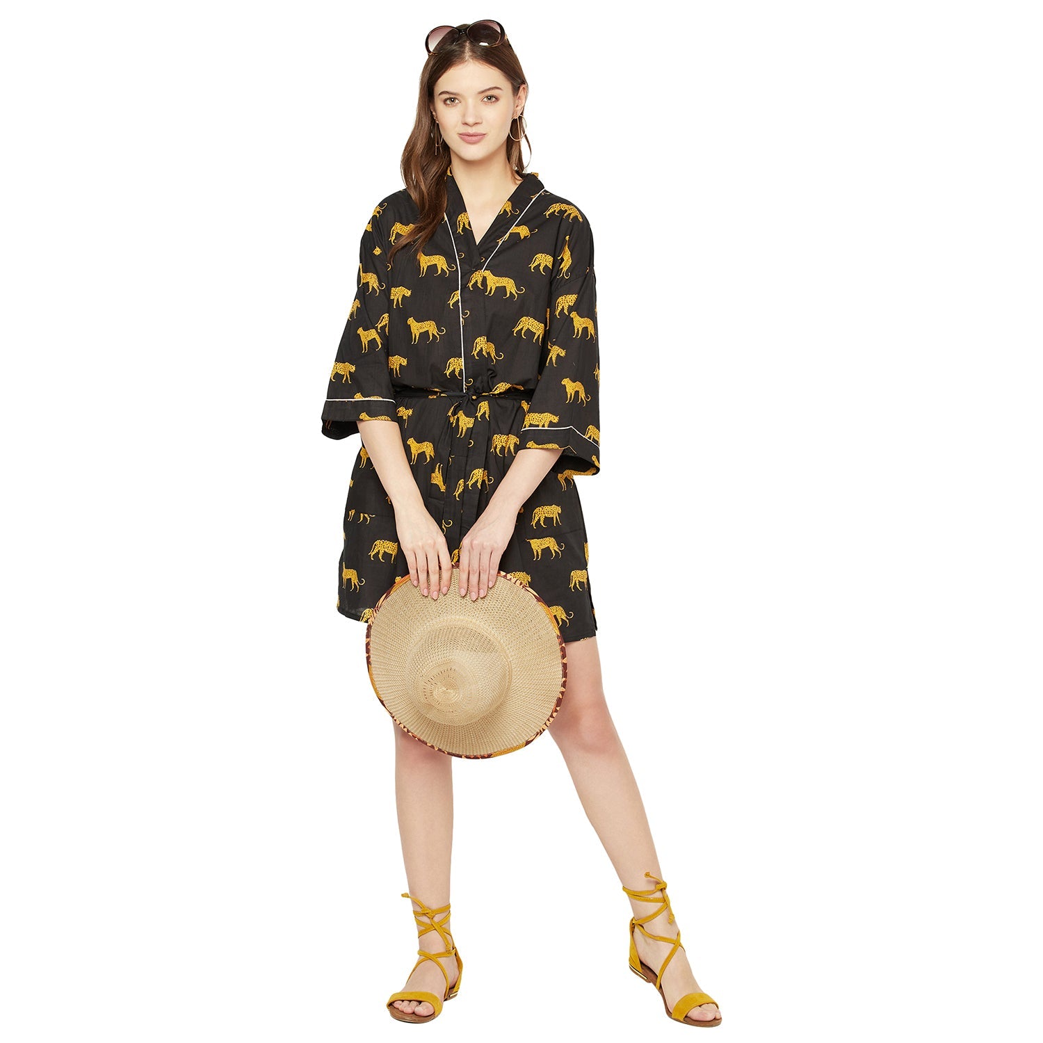 Frida's Delight Kimono - Cotton Dressing Gown