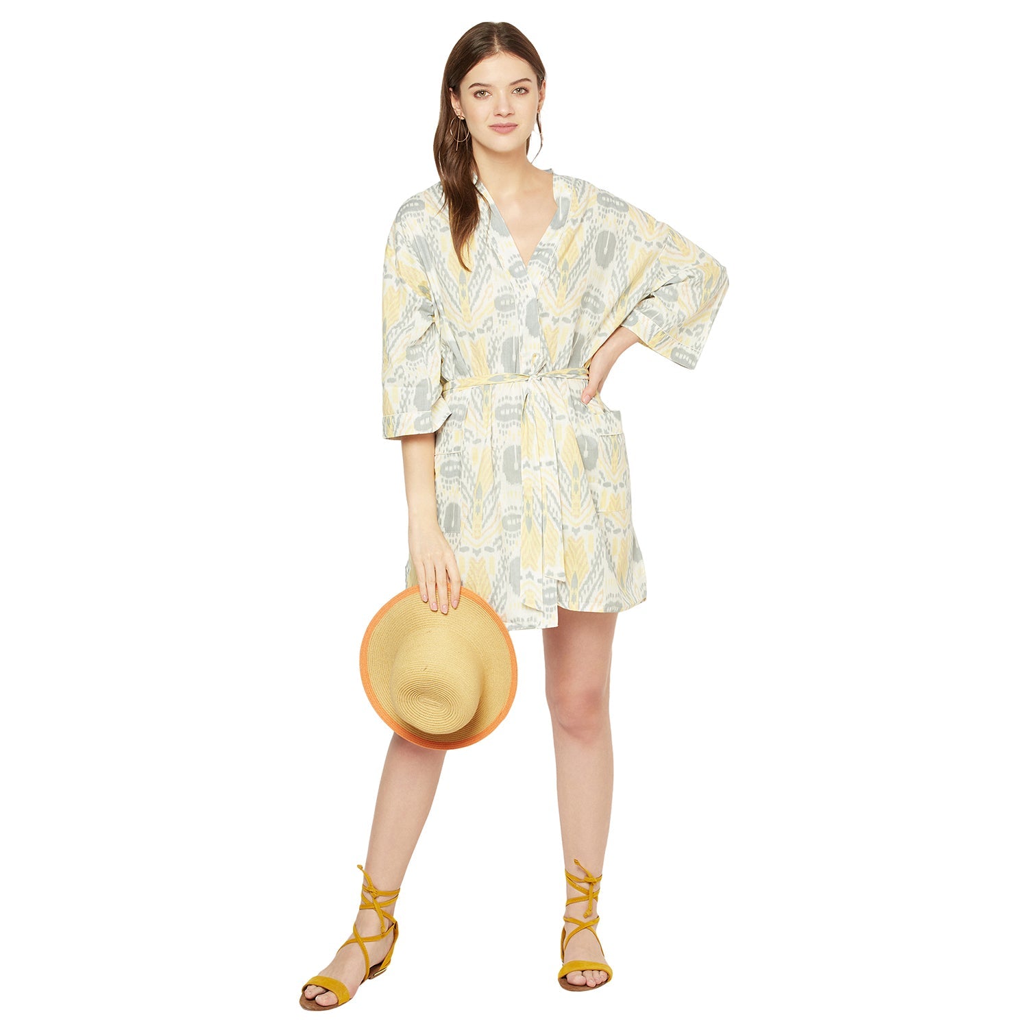 Soft & Sublime Cotton Kimono Robe - 100% Cotton