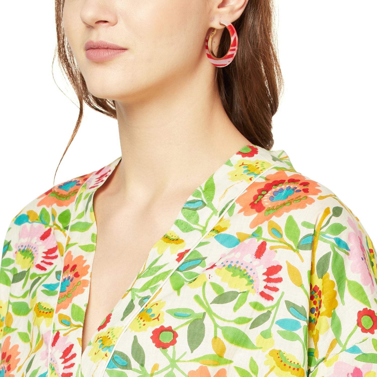 Garden Bliss Cotton Kimono Robe - 100% Cotton