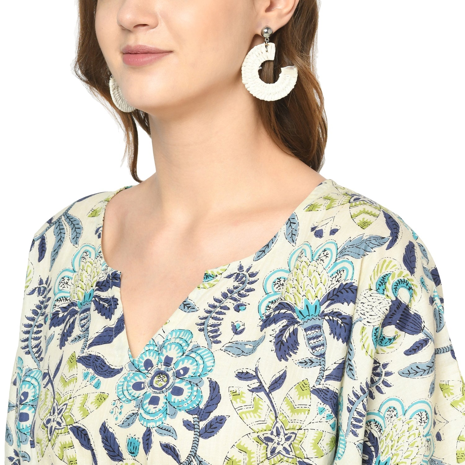 Subtle Spring Cotton Kaftan - 100% Cotton