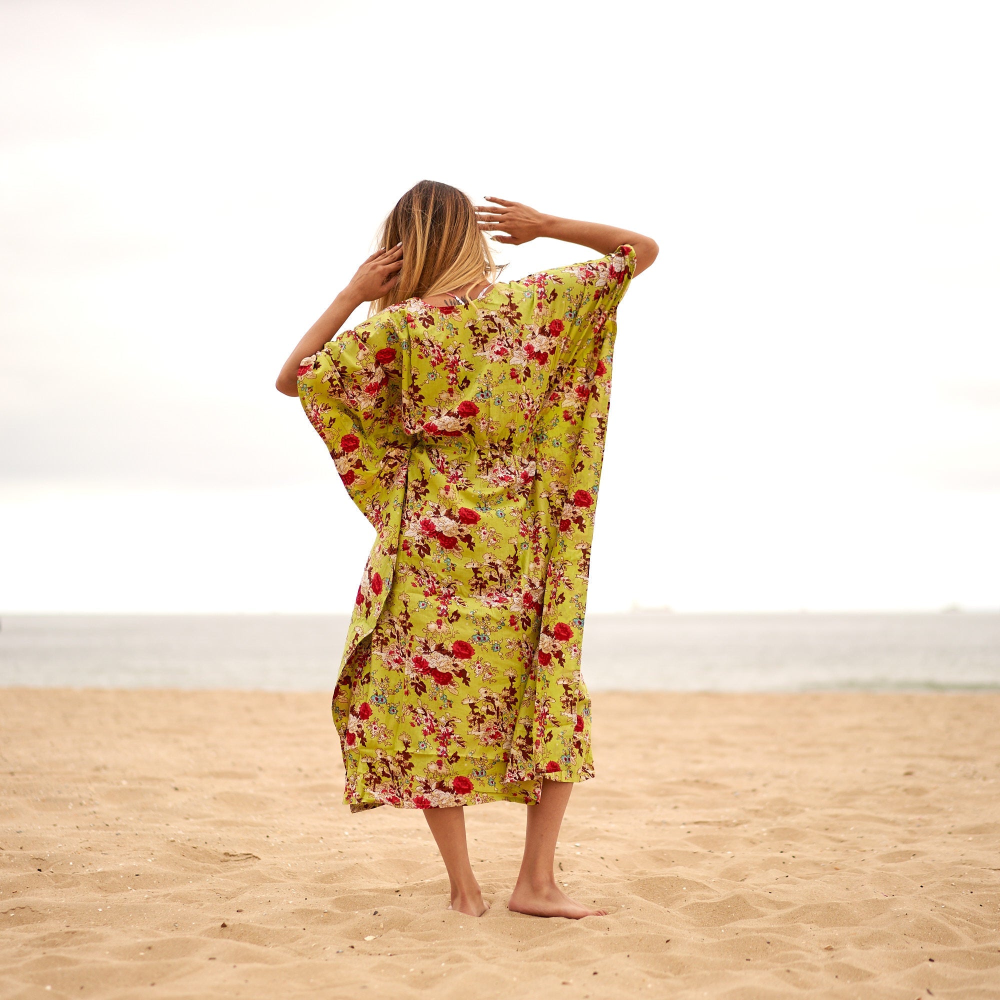 Sophisticated Botanicals Cotton Kaftan | Refined Style