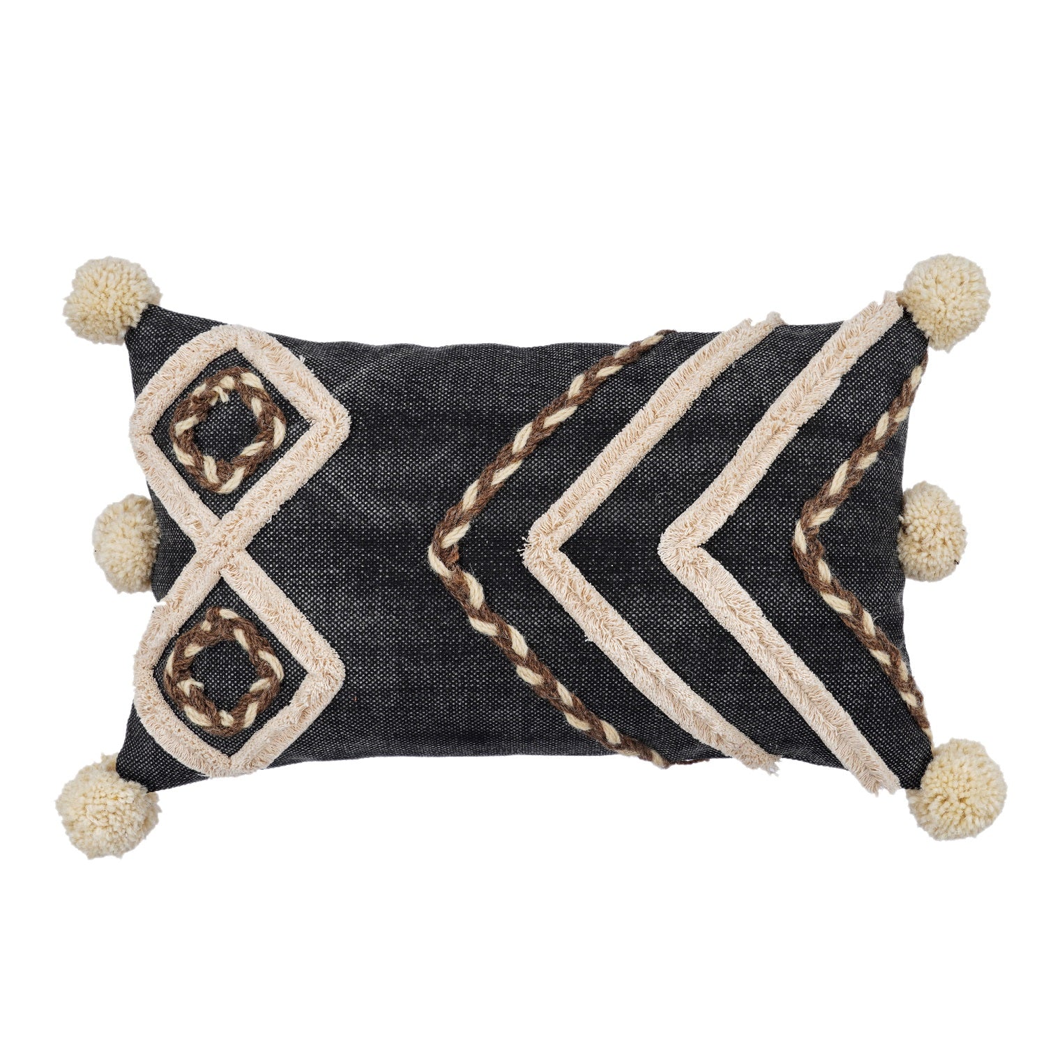 Wanderlust Whimsy Wool Cushion Cover - Handwoven
