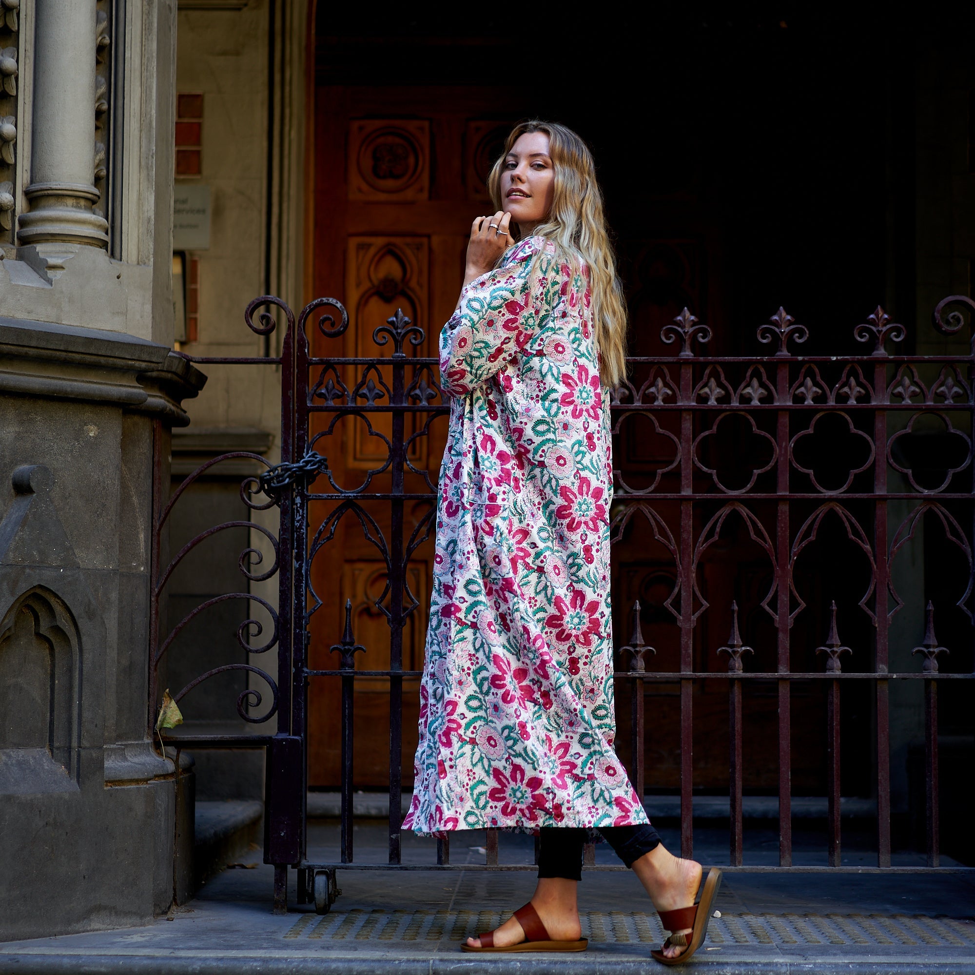 Summer Retreat 100% Cotton Kimono Robe